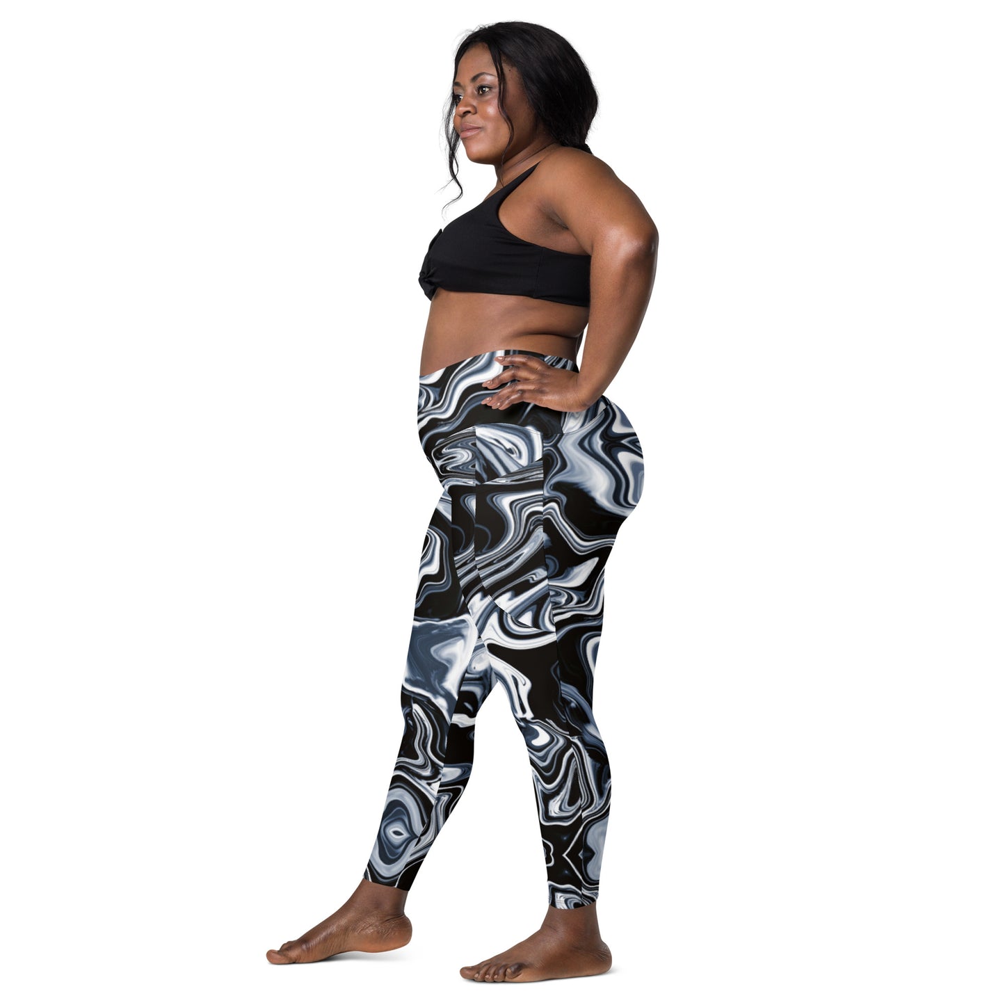 Everyday Liquid Metal Leggings with Pockets