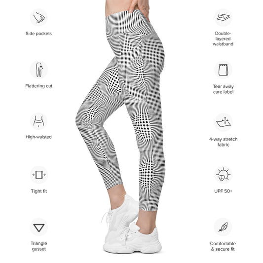 Everyday Optical Illusion Leggings with Pockets