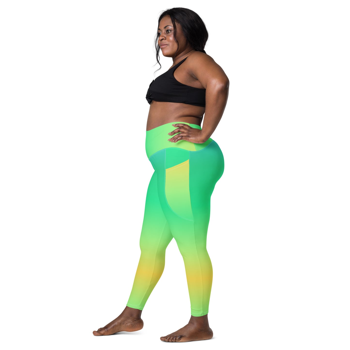 Everyday Sunset Lime Leggings with Pockets