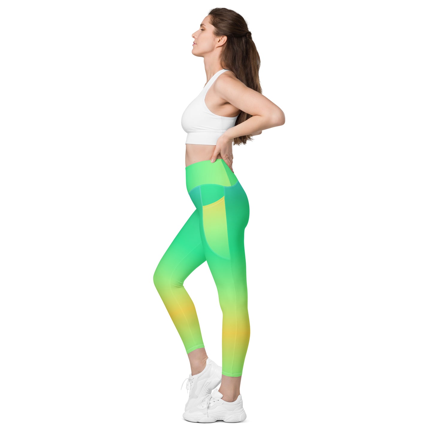 Everyday Sunset Lime Leggings with Pockets