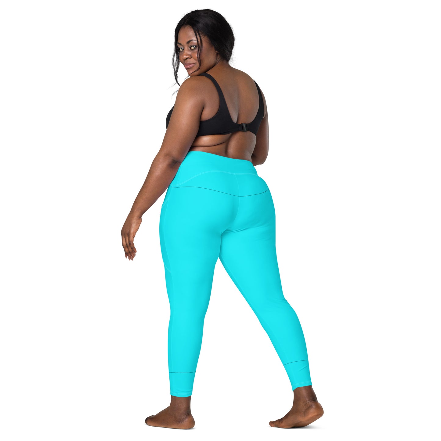 Everyday Aqua Leggings with Pockets