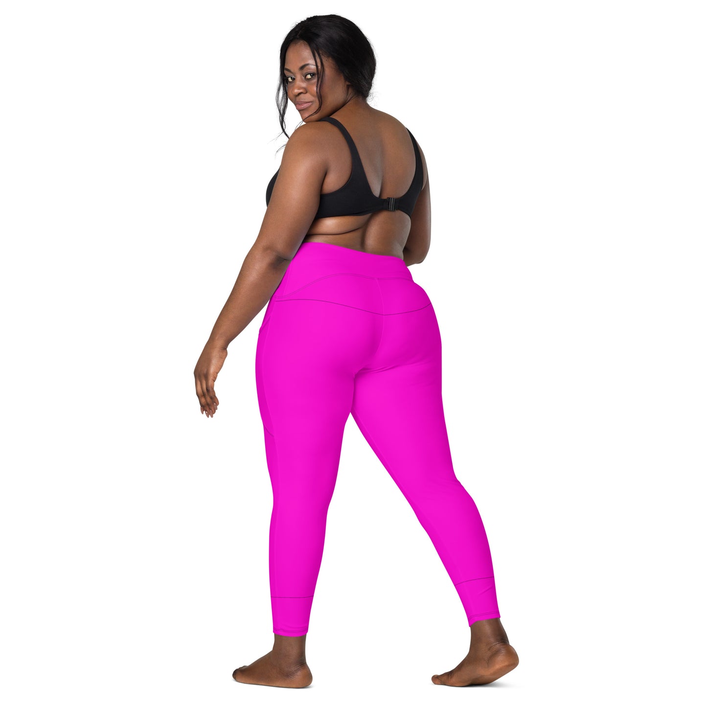 Everyday Bright Pink Leggings with Pockets