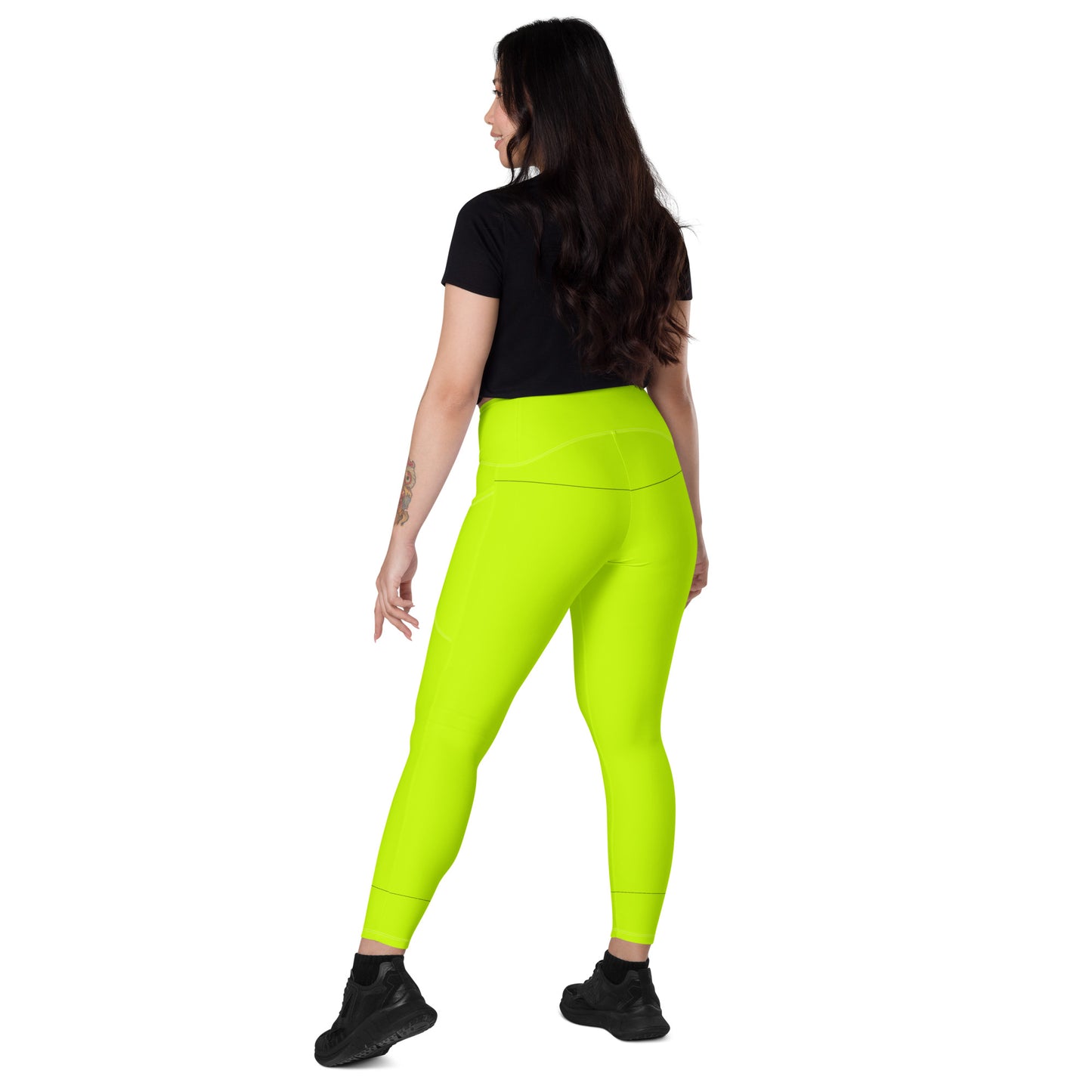 Everyday Neon Lime Leggings with pockets