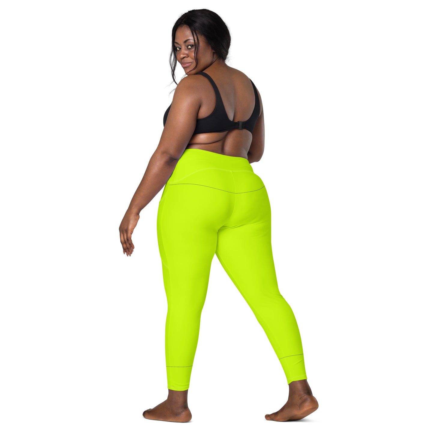 Everyday Neon Lime Leggings with pockets