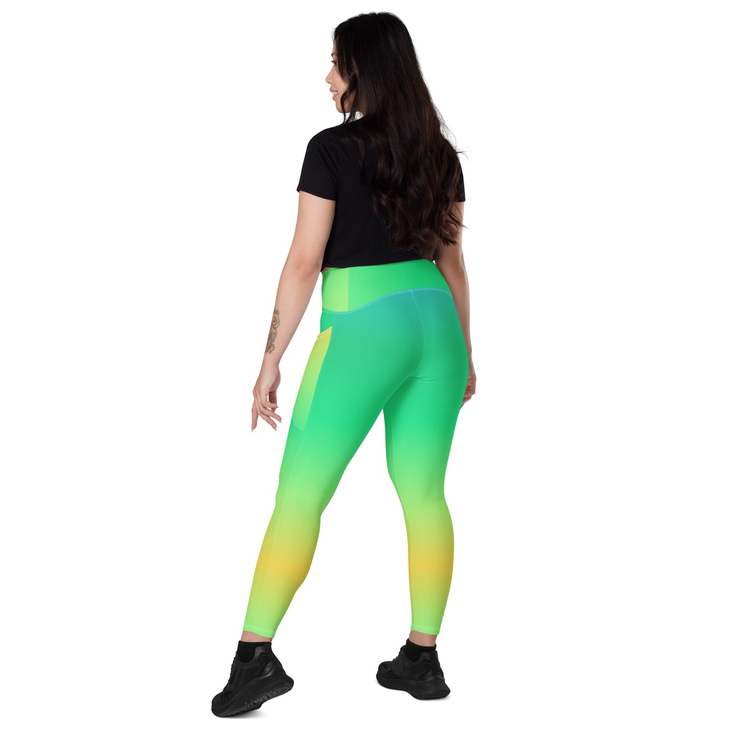 Everyday Sunset Lime Leggings with Pockets