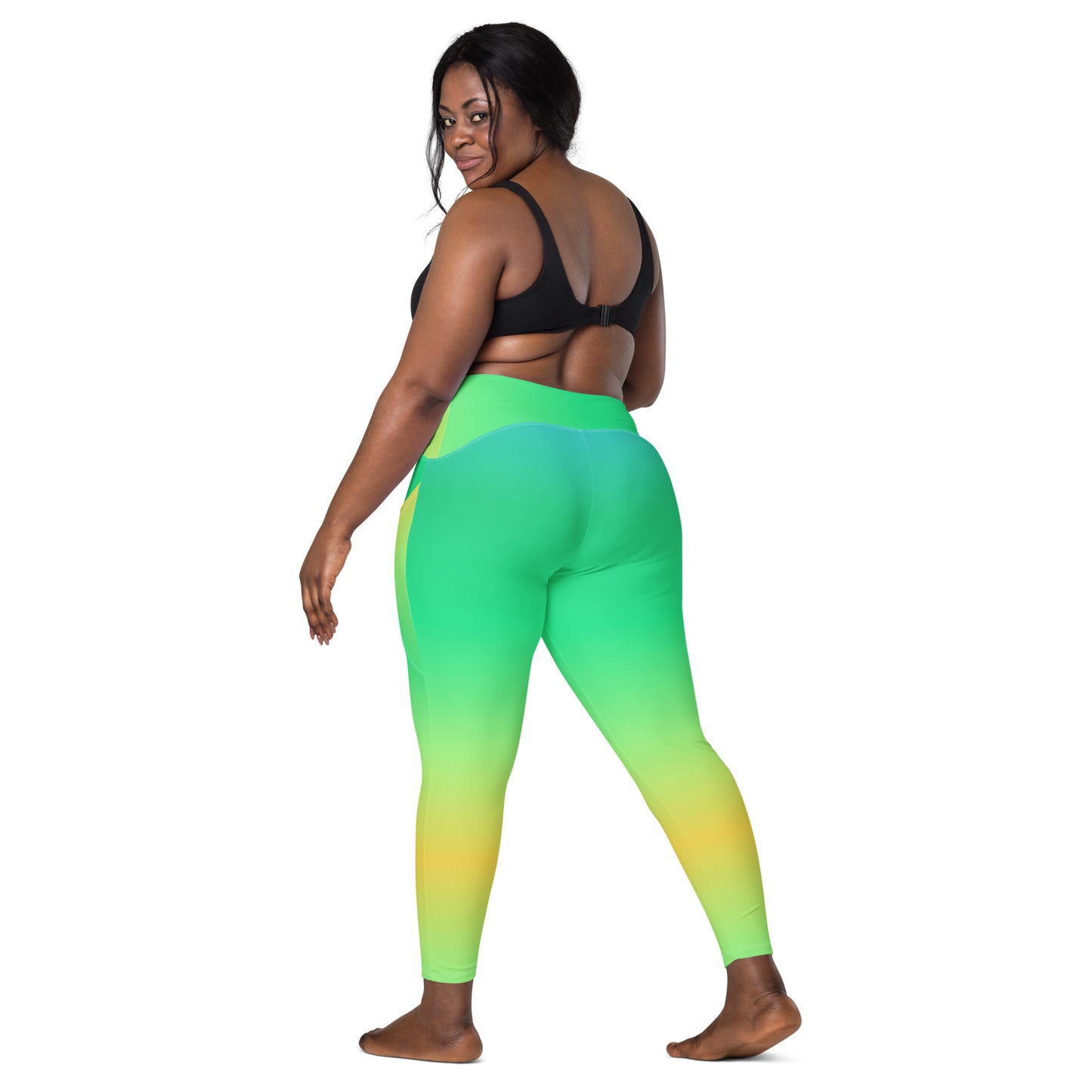 Everyday Sunset Lime Leggings with Pockets