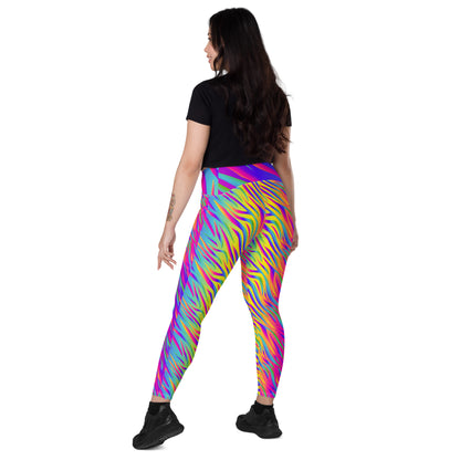 Rainbow Tiger Leggings with Pockets