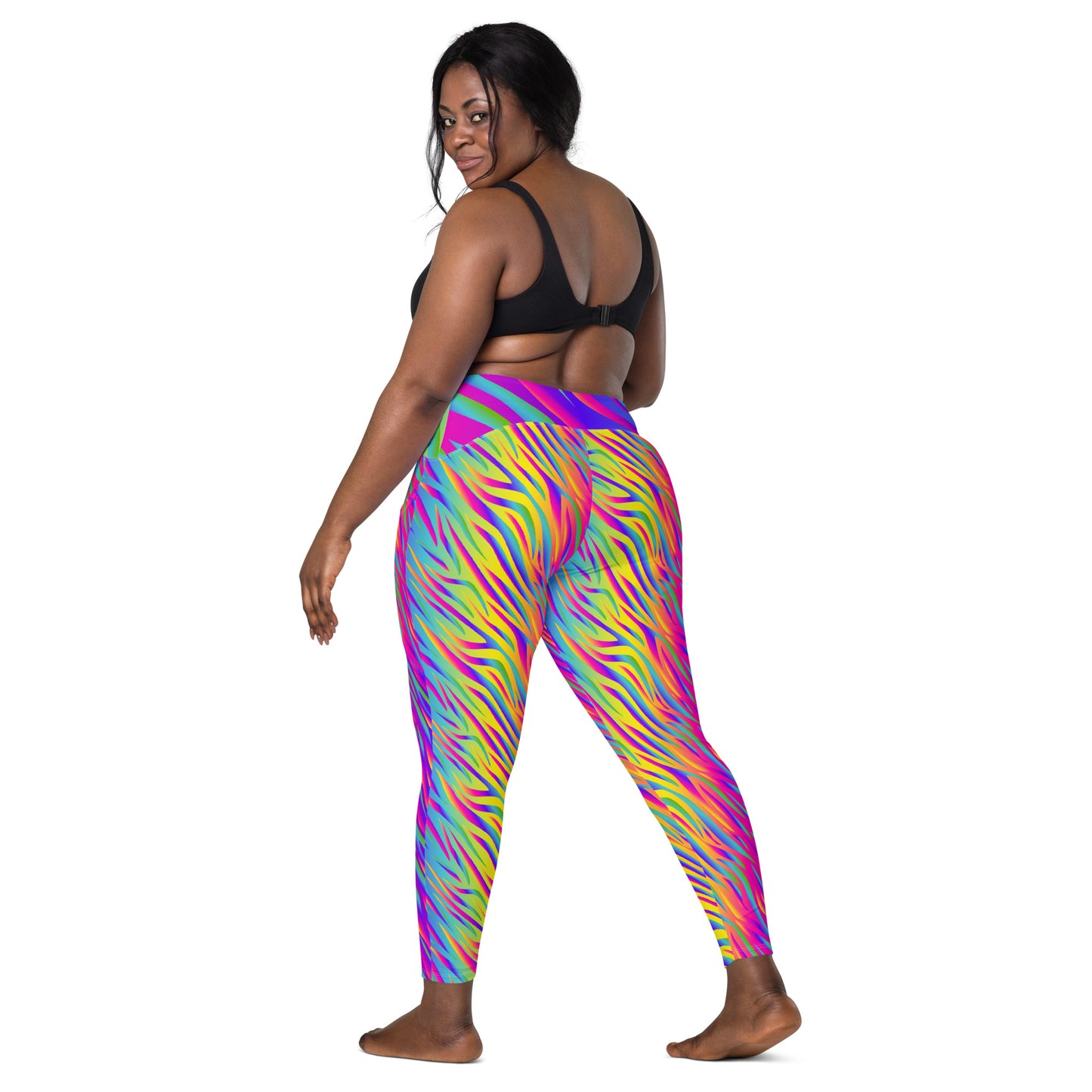 Rainbow Tiger Leggings with Pockets