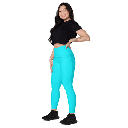 Everyday Aqua Leggings with Pockets