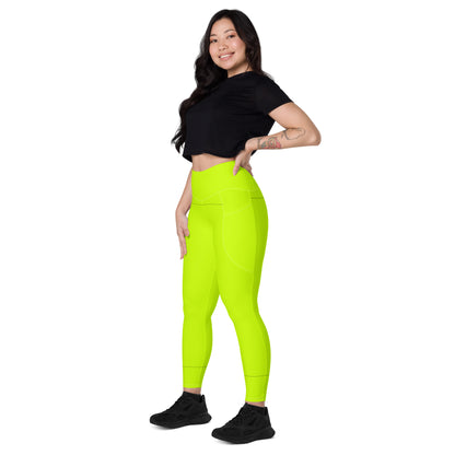 Everyday Neon Lime Leggings with pockets