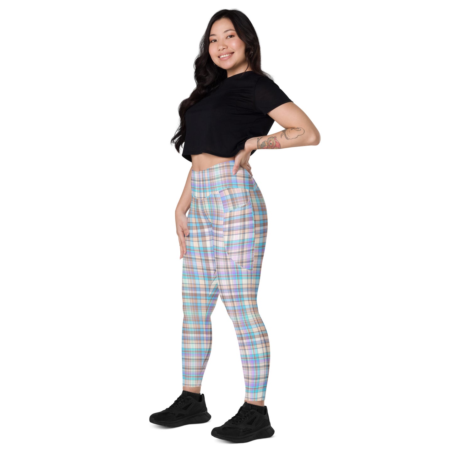 Everyday Plaid Leggings with Pockets