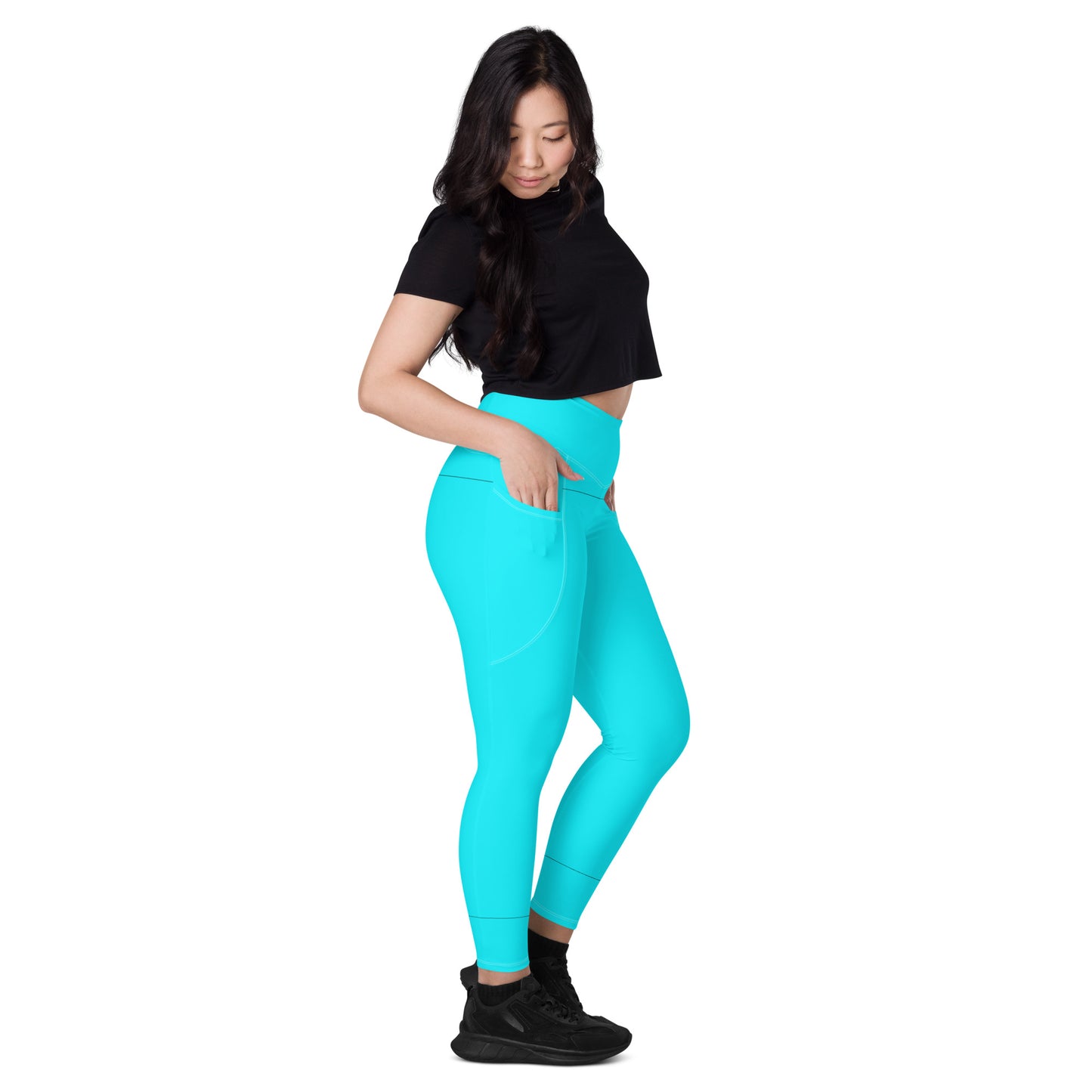 Everyday Aqua Leggings with Pockets