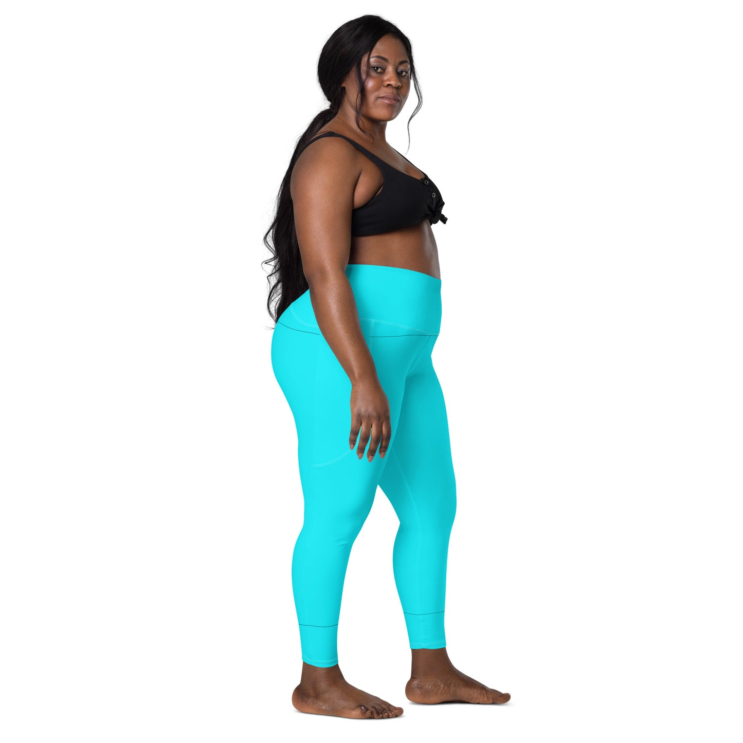 Everyday Aqua Leggings with Pockets