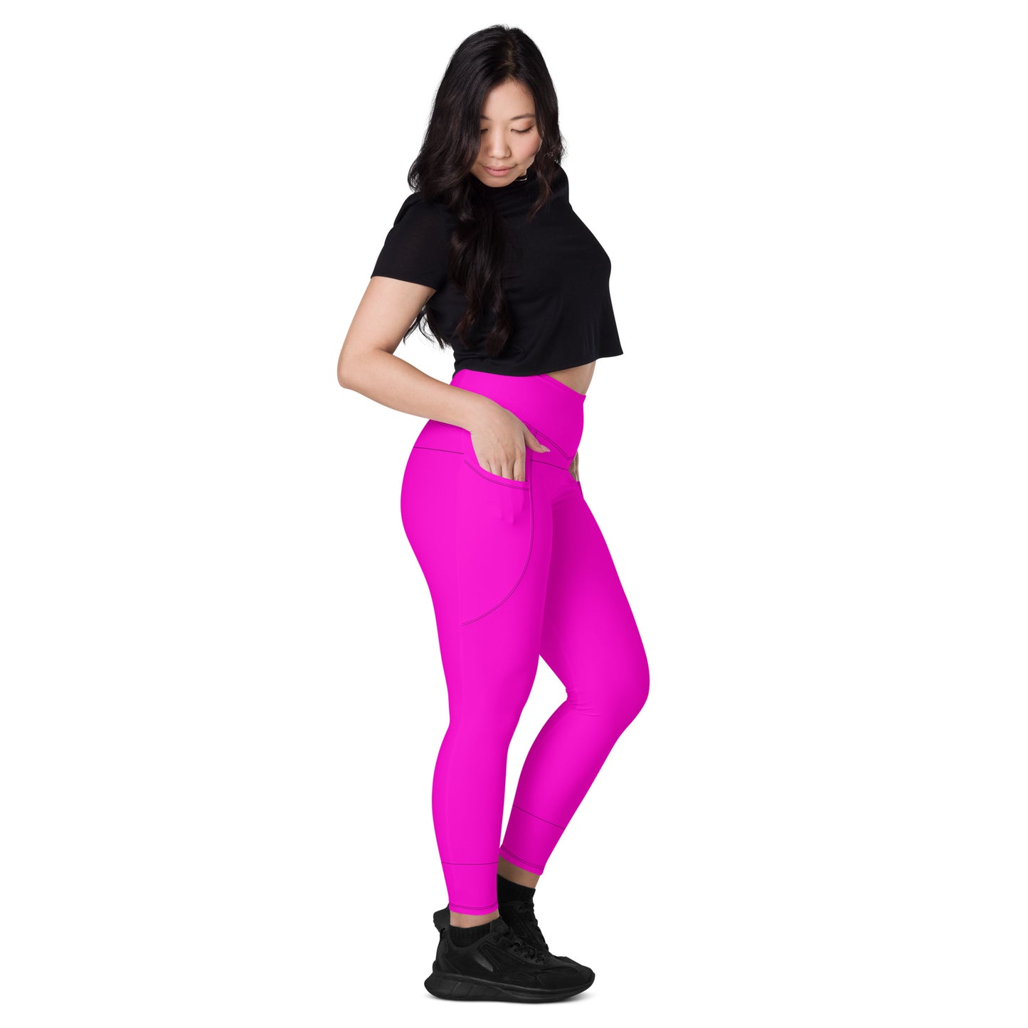 Everyday Bright Pink Leggings with Pockets