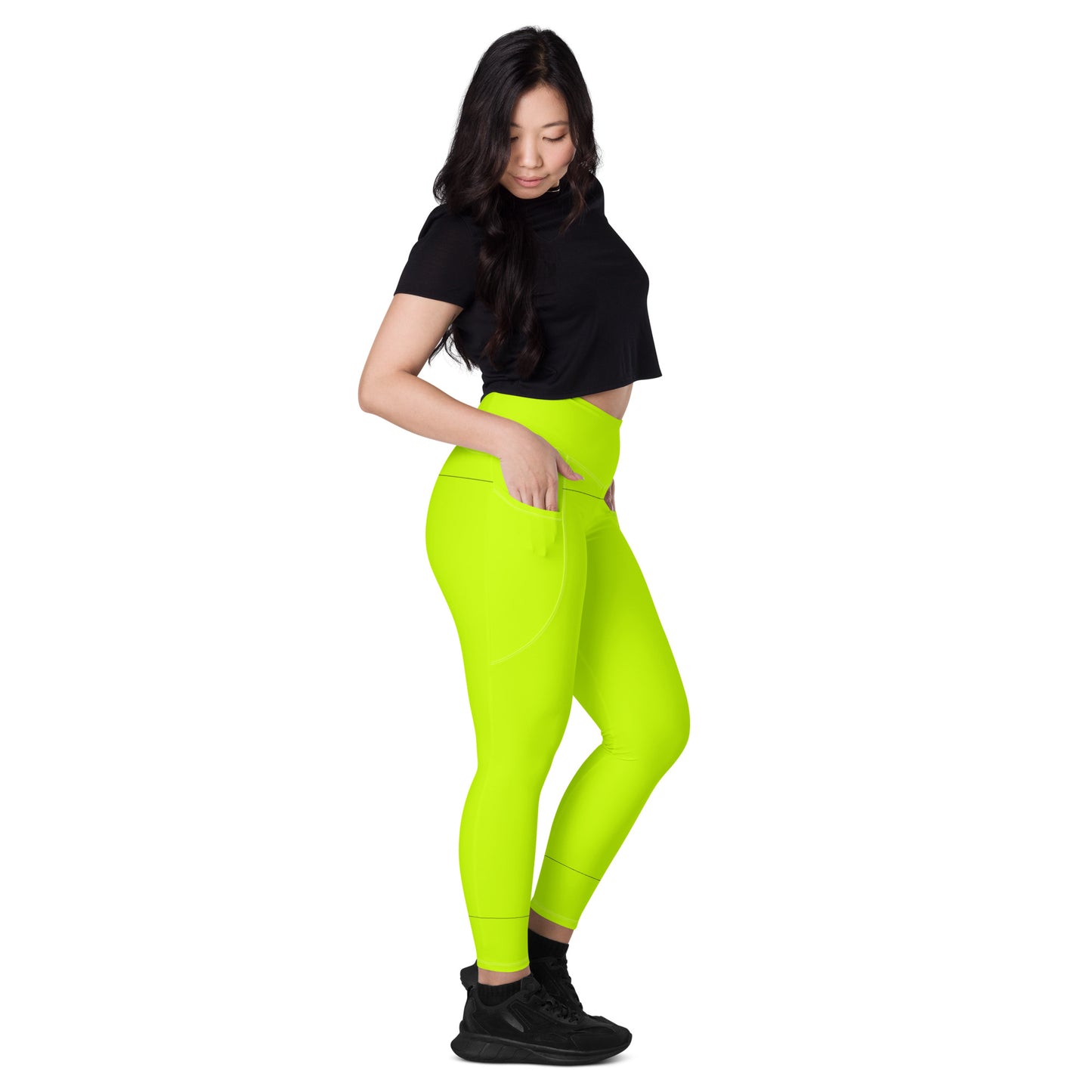 Everyday Neon Lime Leggings with pockets