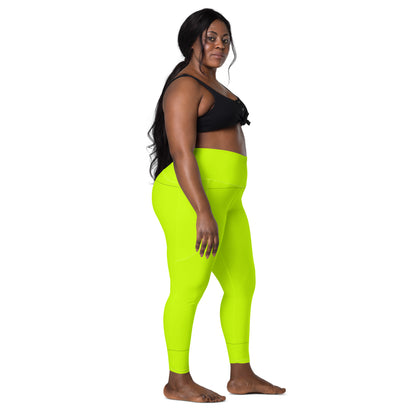 Everyday Neon Lime Leggings with pockets