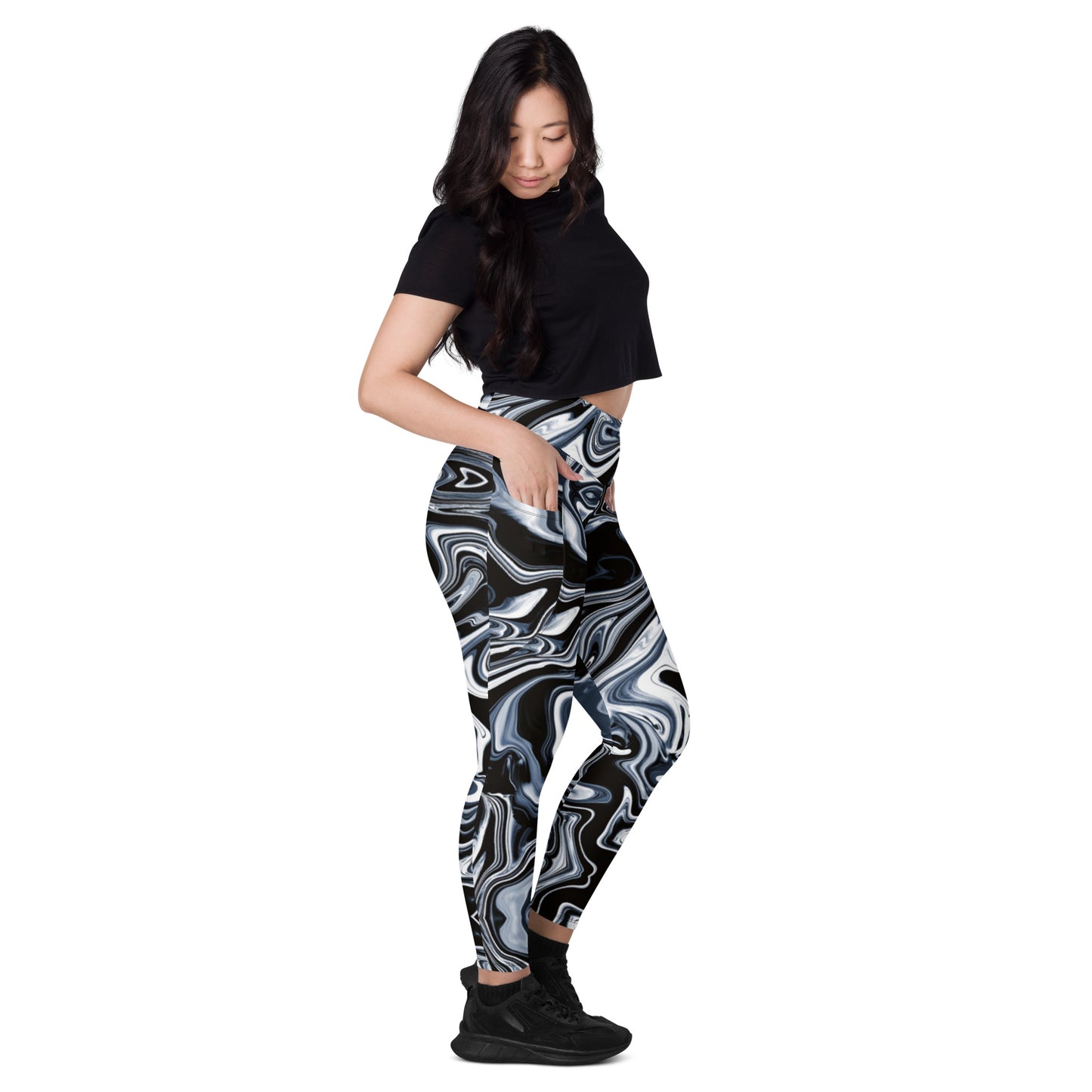 Everyday Liquid Metal Leggings with Pockets