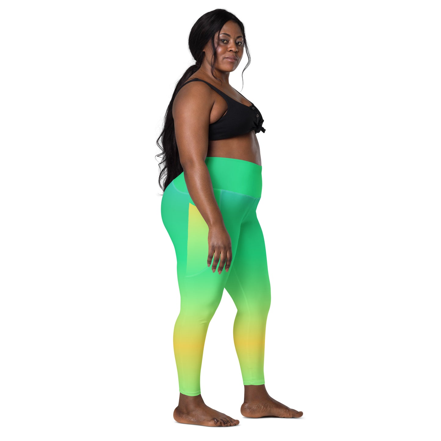 Everyday Sunset Lime Leggings with Pockets