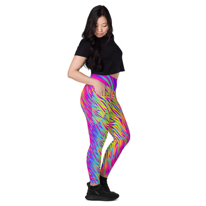 Rainbow Tiger Leggings with Pockets