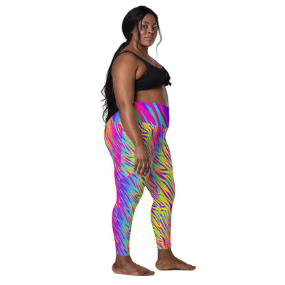 Rainbow Tiger Leggings with Pockets