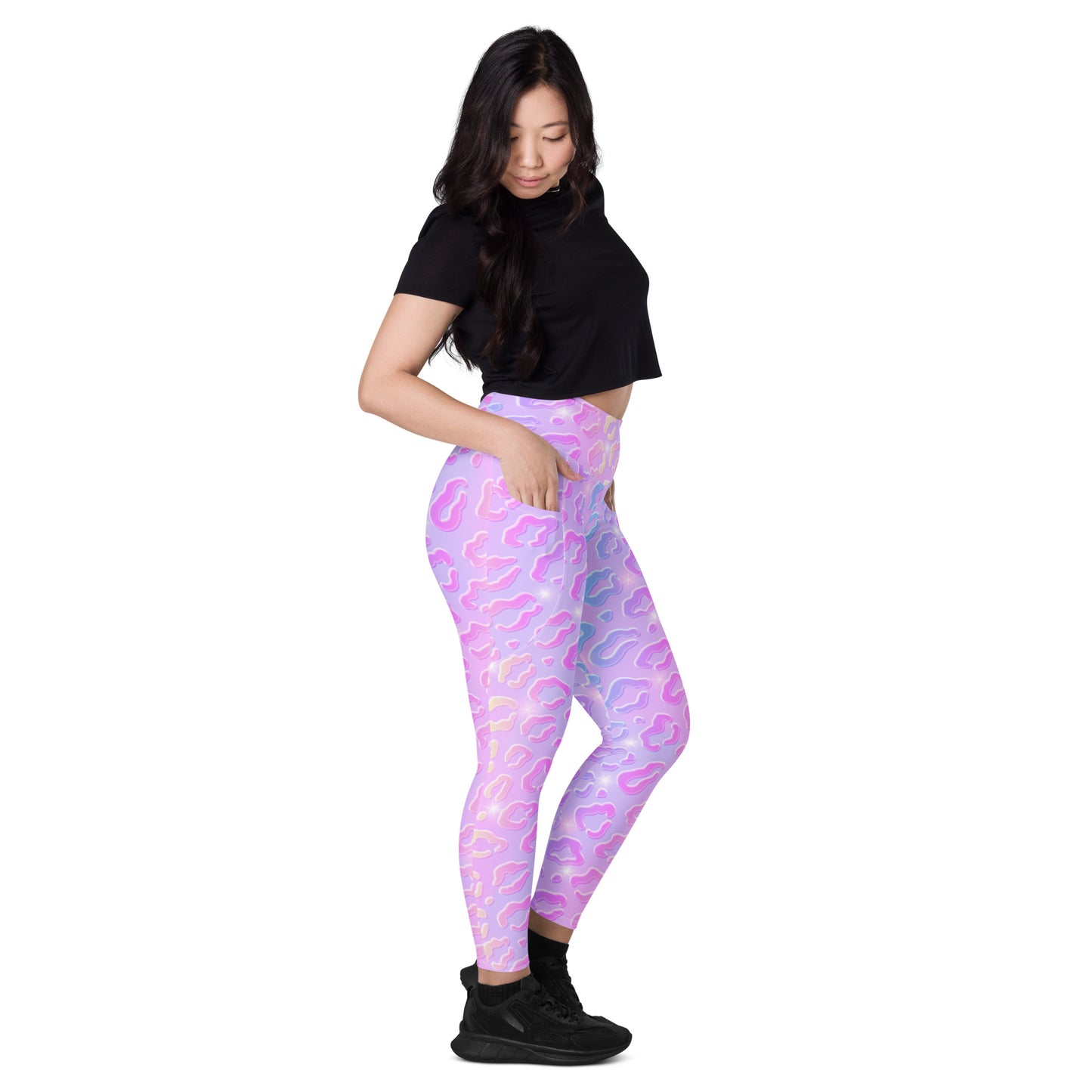 Cheetah Dazzle Leggings with Pockets