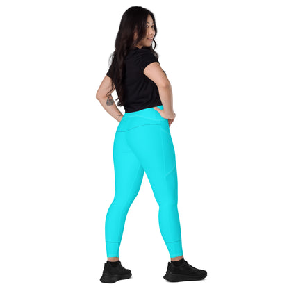 Everyday Aqua Leggings with Pockets