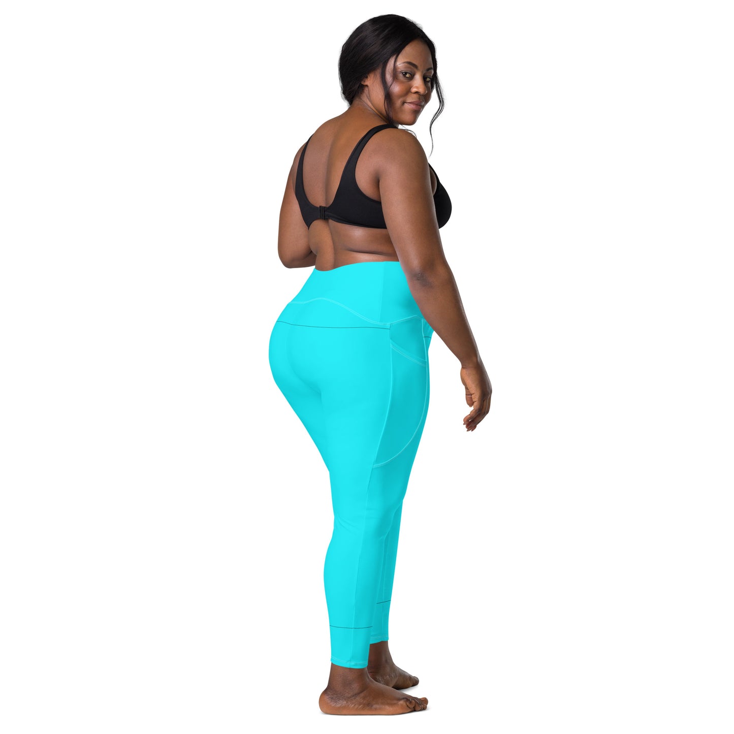 Everyday Aqua Leggings with Pockets