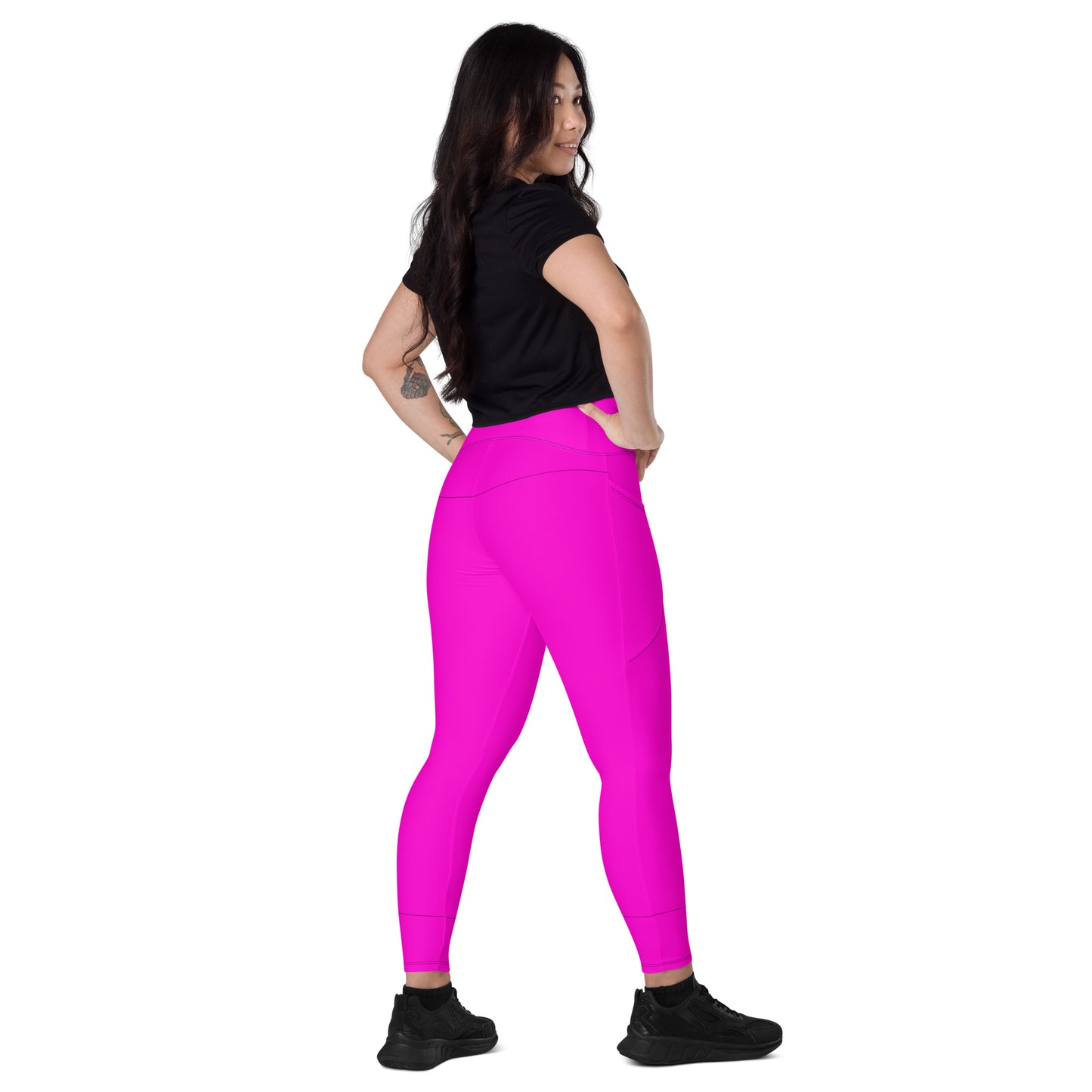 Everyday Bright Pink Leggings with Pockets