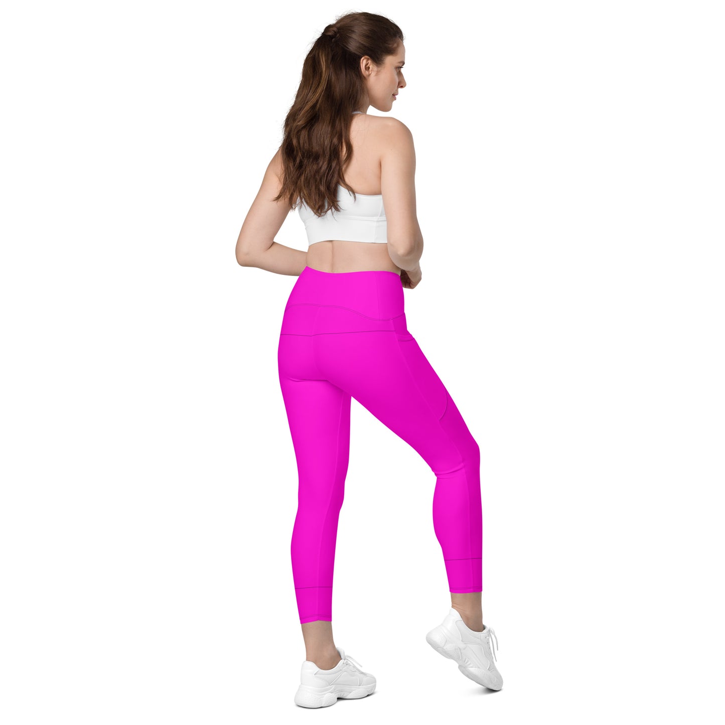 Everyday Bright Pink Leggings with Pockets