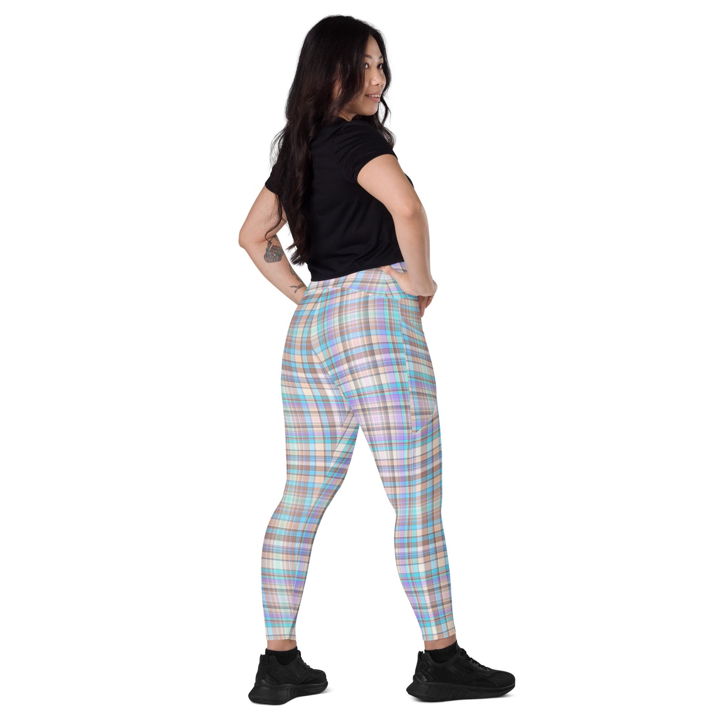 Everyday Plaid Leggings with Pockets