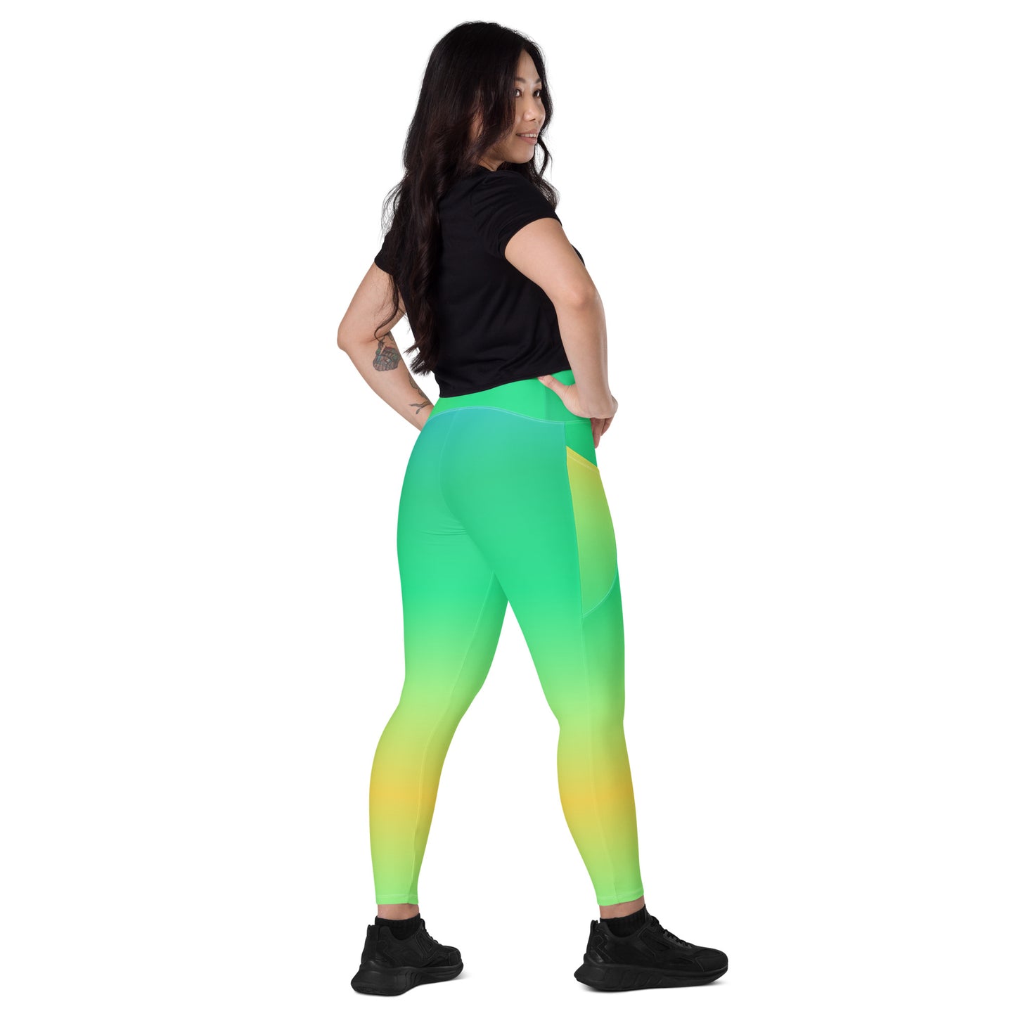 Everyday Sunset Lime Leggings with Pockets