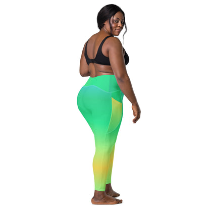 Everyday Sunset Lime Leggings with Pockets