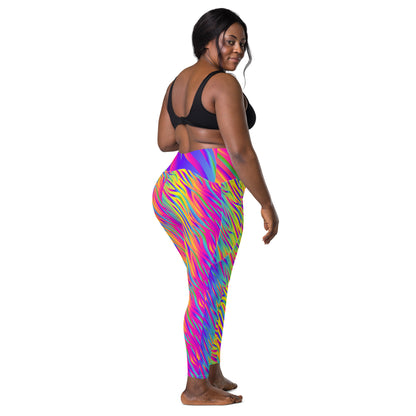 Rainbow Tiger Leggings with Pockets