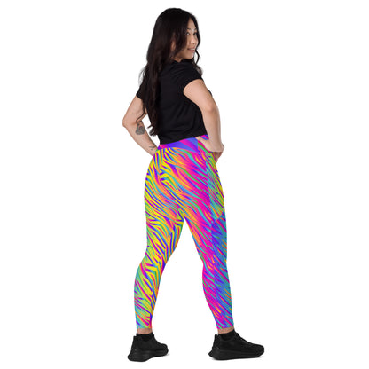 Rainbow Tiger Leggings with Pockets