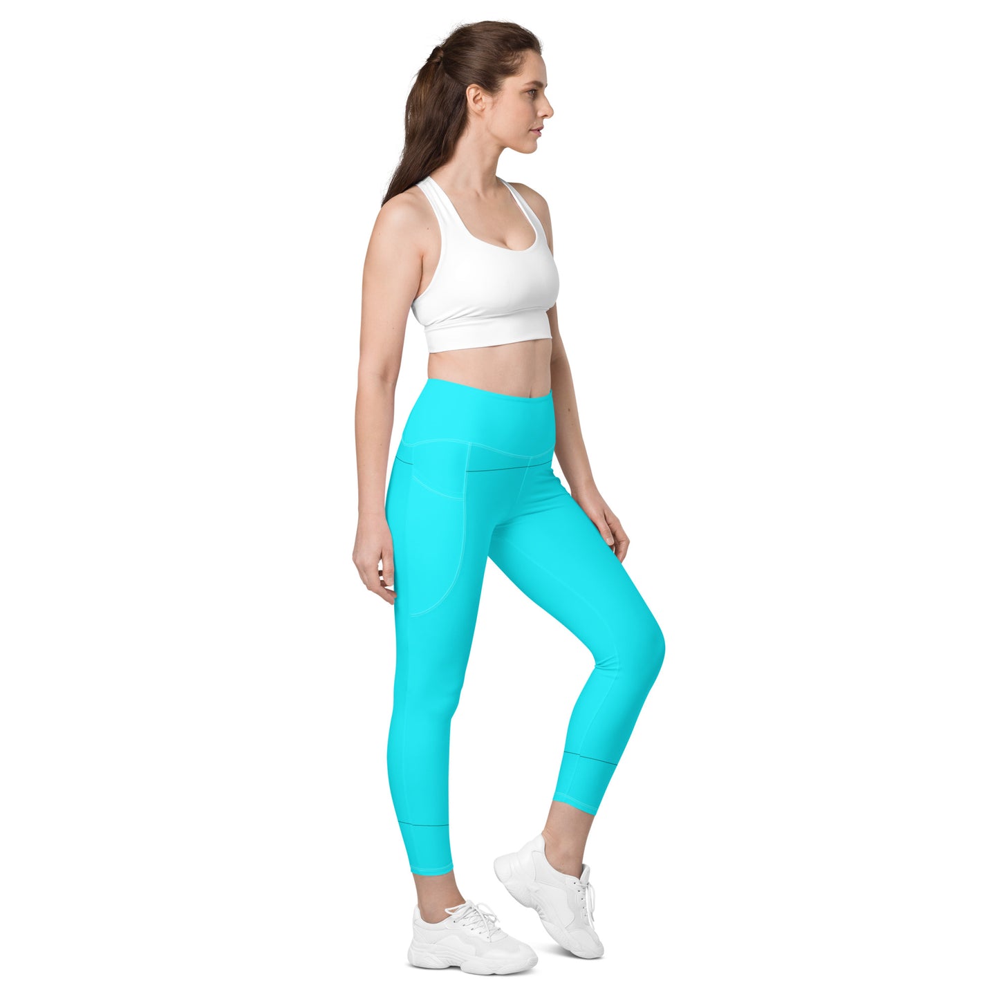 Everyday Aqua Leggings with Pockets