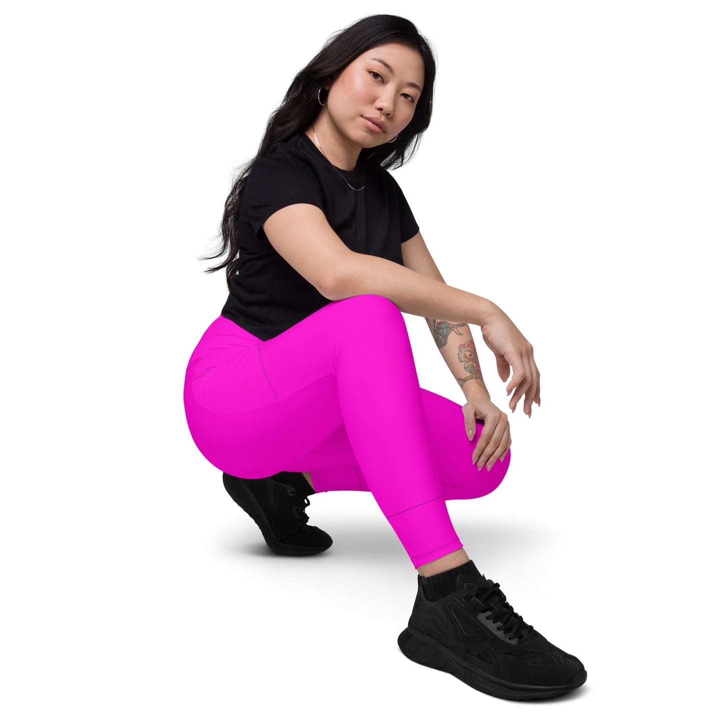 Everyday Bright Pink Leggings with Pockets