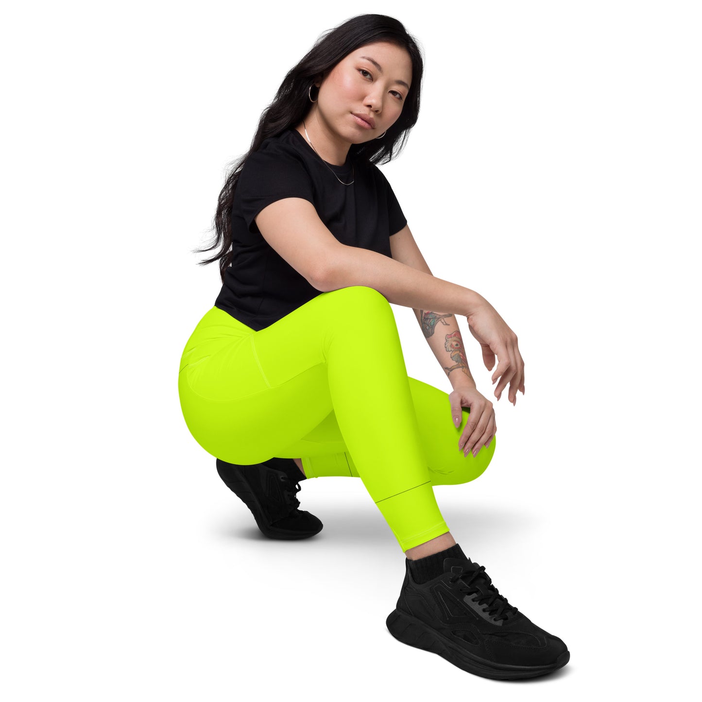 Everyday Neon Lime Leggings with pockets