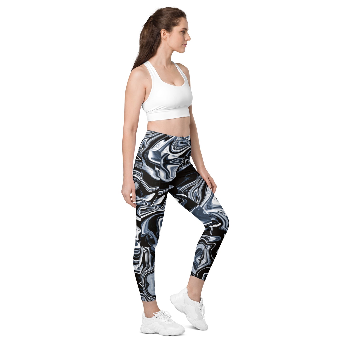 Everyday Liquid Metal Leggings with Pockets