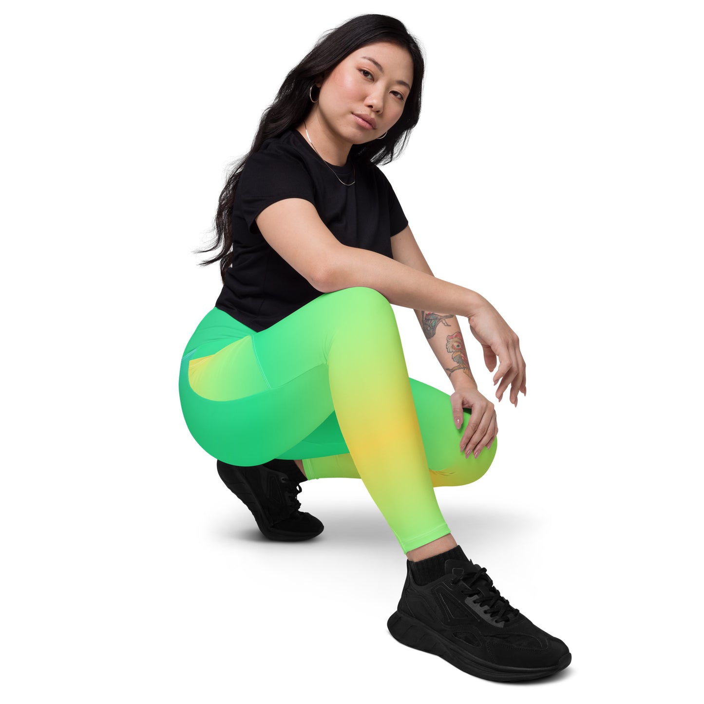 Everyday Sunset Lime Leggings with Pockets