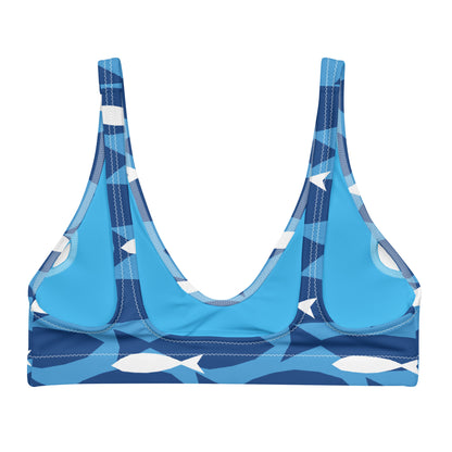 Special Edition: Love of the Ocean Blue Fish Recycled Padded Bikini Top