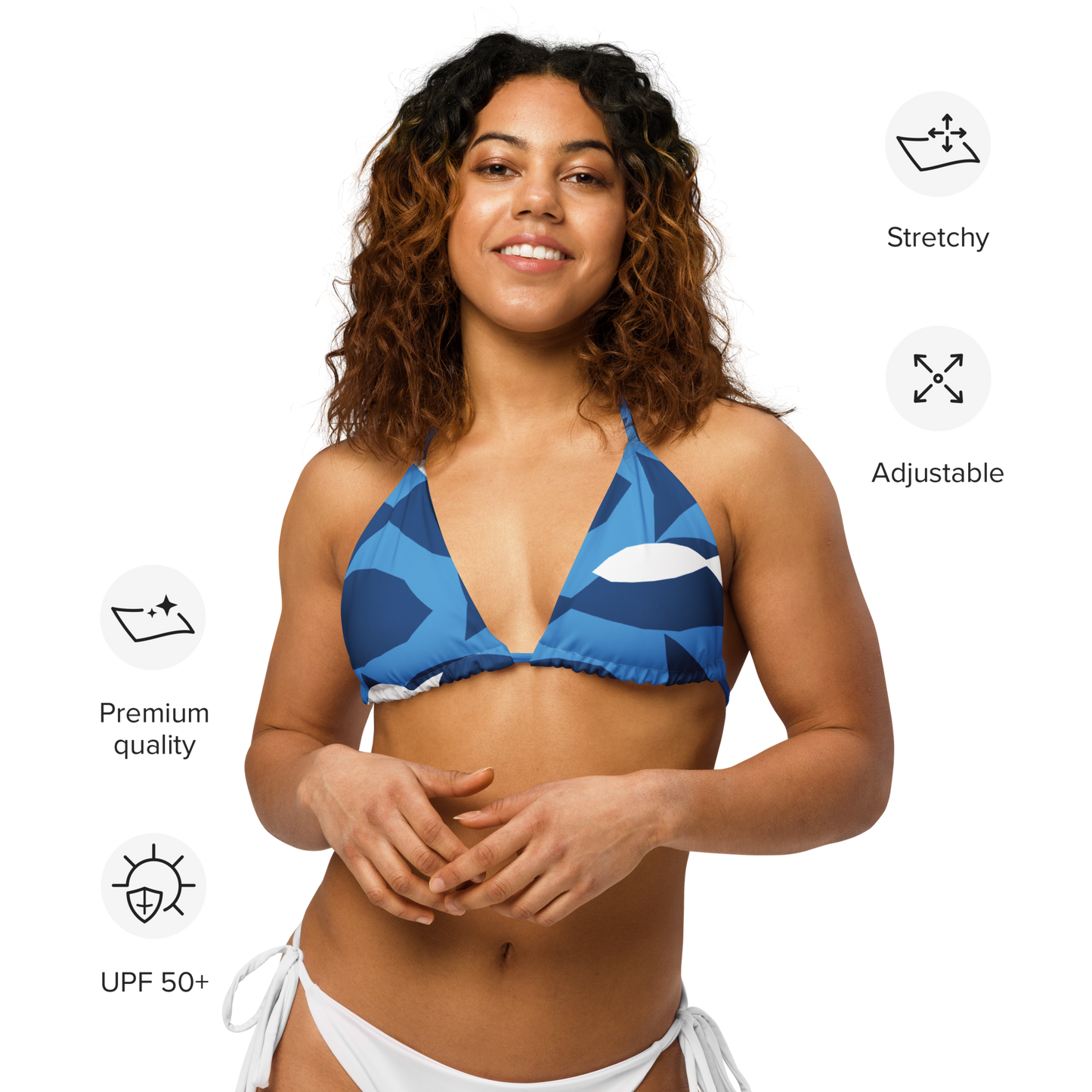 Top de bikini reciclado Love of the Ocean