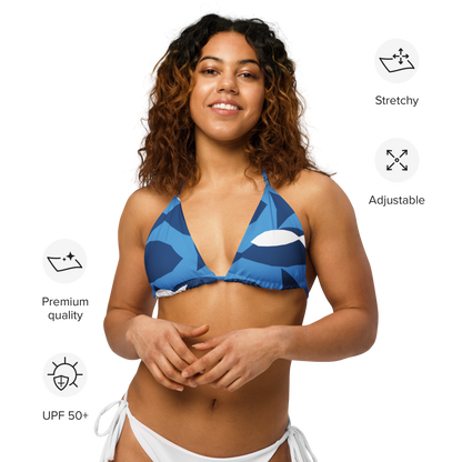 Top de bikini reciclado Love of the Ocean