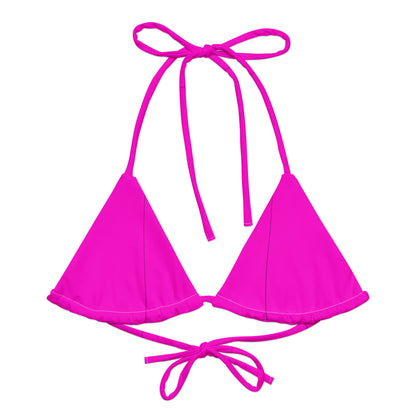 Everyday Bright Pink String Bikini Top