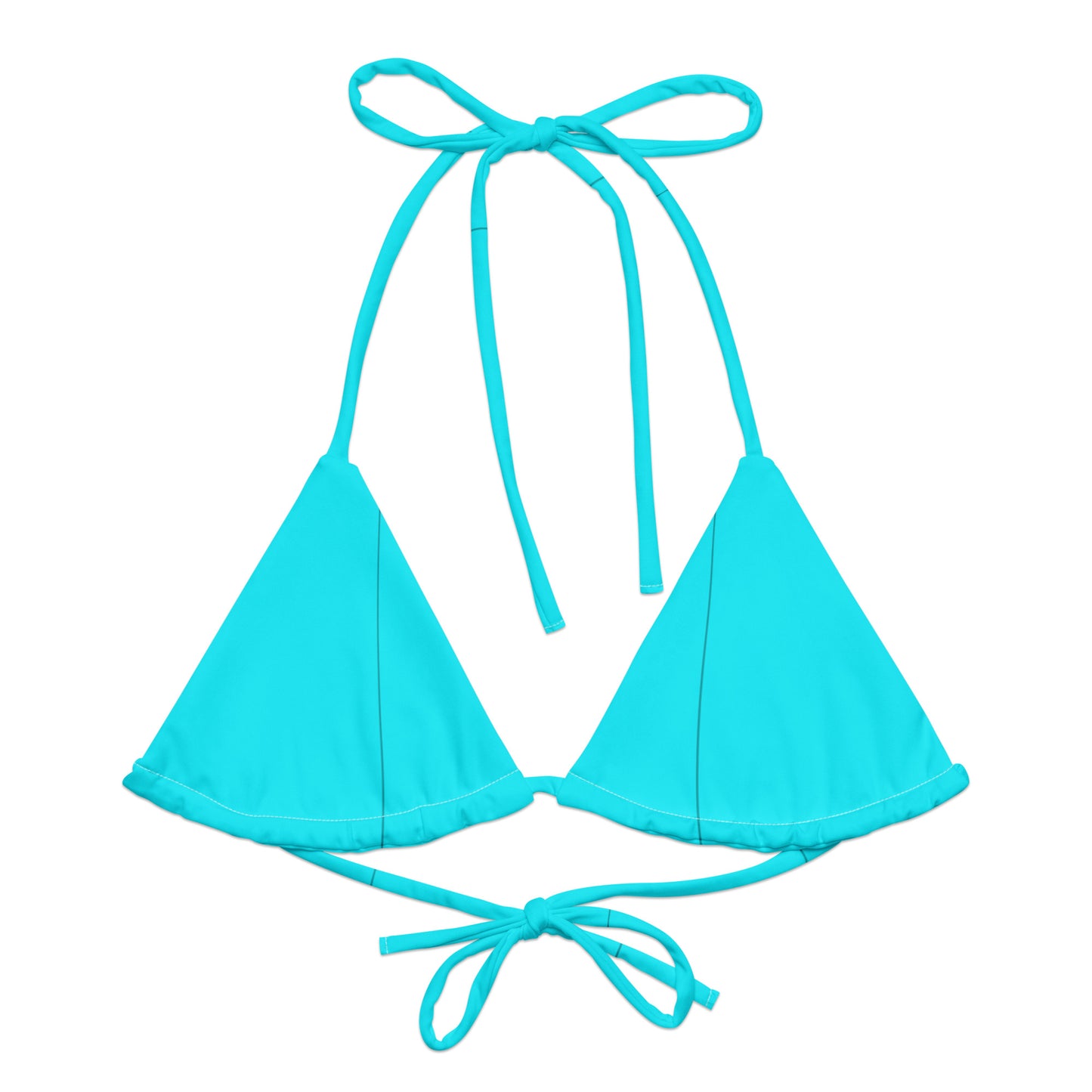 Everyday Aqua Blue String Bikini Top