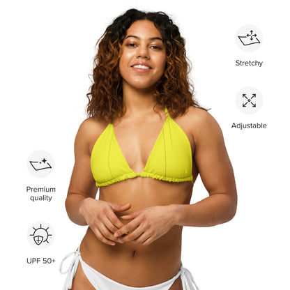 Everyday Yellow String Bikini Top