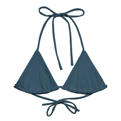 Everyday Forget Me Never Dark Blue String Bikini Top