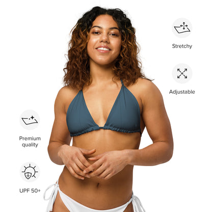 Everyday Forget Me Never Dark Blue String Bikini Top