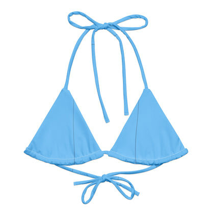 Everyday Forget Me Never Light Blue String Bikini Top