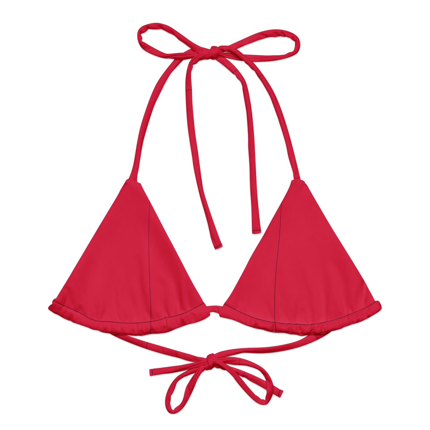 Everyday Crimson String Bikini Top