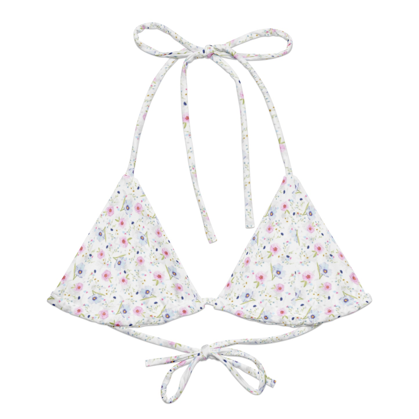 Floral Femme Fatale String Bikini Top